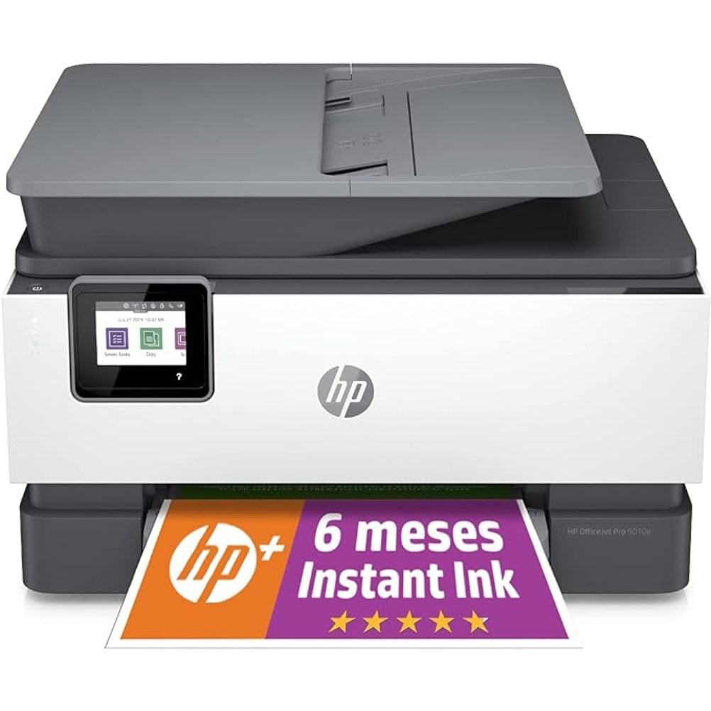 HP OfficeJet Pro 9010e thermal printer — 32 ppm mono · USB + Ethernet + Wi-Fi