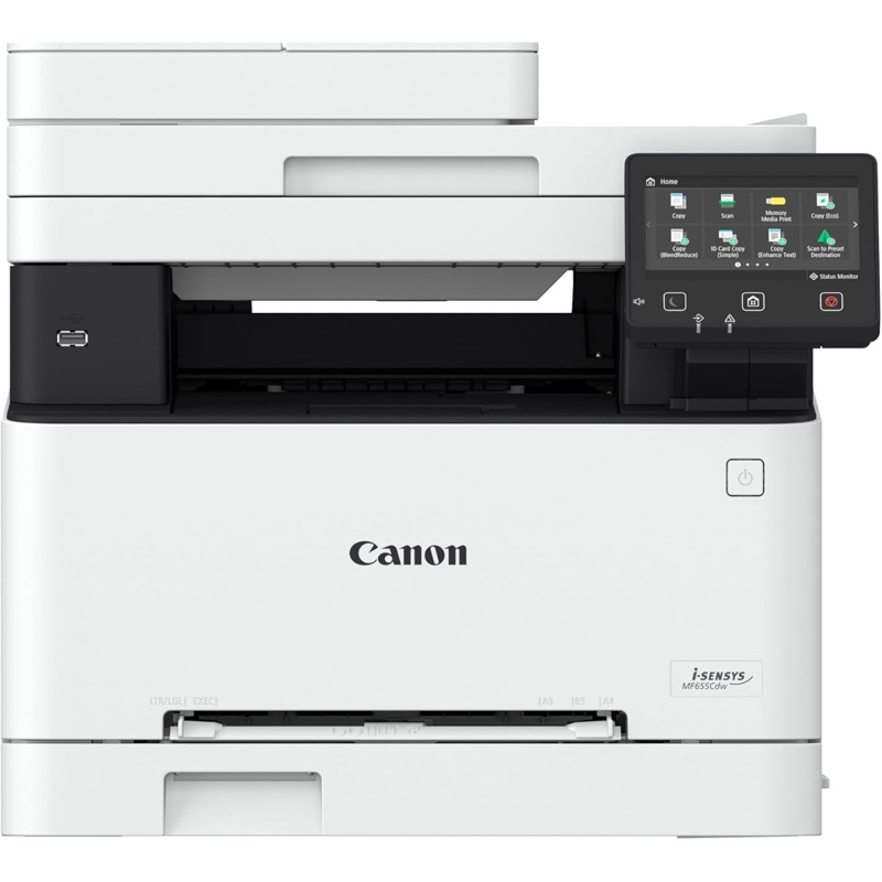 Canon duplex DADF i-SENSYS MF655Cdw laser multifunction printer — 29 ppm mono · USB