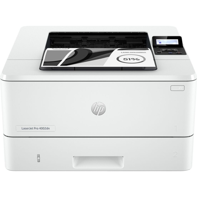 HP LaserJet Pro 4002dn White Duplex Laser Printer — 40 ppm mono · USB