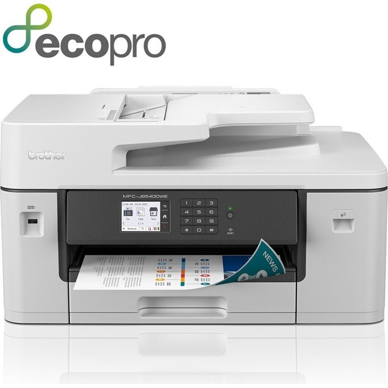 Brother A3/A4 MFC-J6540DWE multifunction inkjet printer · 28 ppm mono · USB