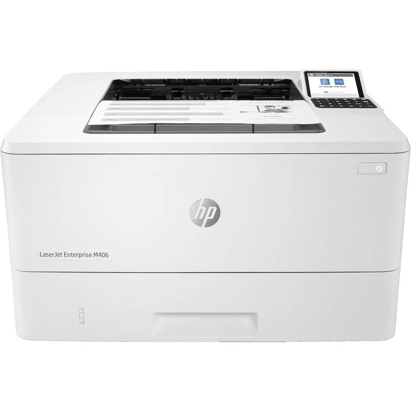 HP LaserJet Enterprise M406dn White Duplex laser printer — 40 ppm mono · USB