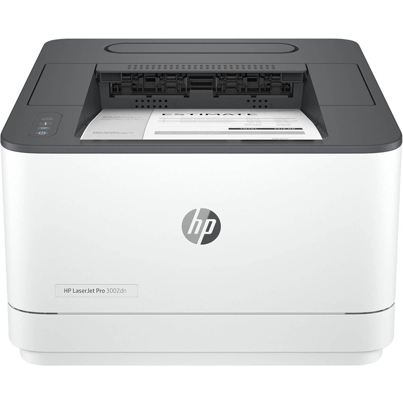 HP LaserJet Pro 3002dn Duplex White Laser Printer — 33 ppm mono · USB