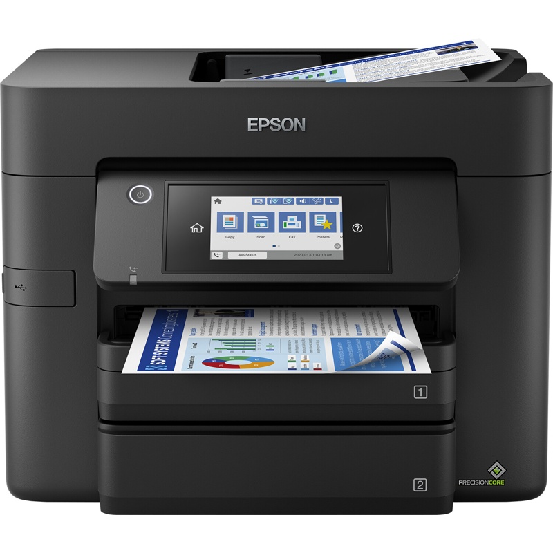 Epson WorkForce Pro WF-4830DWF multifunction inkjet printer · 25 ppm mono · USB