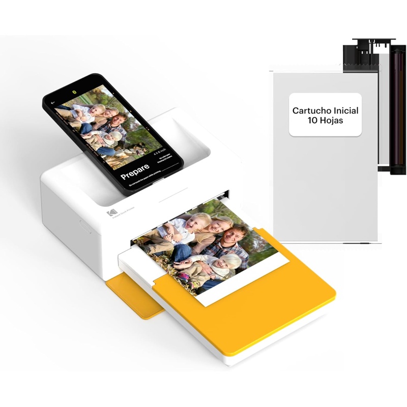 KODAK Dock Plus 4PASS Bluetooth 10 15 cm thermal printer · 1 ppm mono · Bluetooth