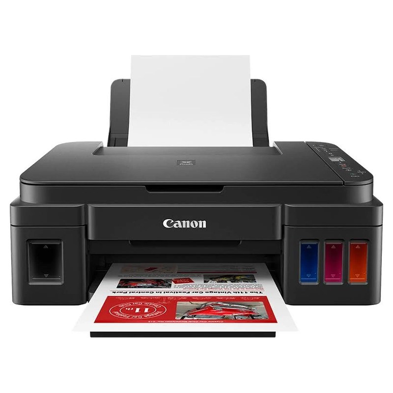Canon PIXMA G3410 Refillable Inkjet Printer, A4 Print Copy Scan