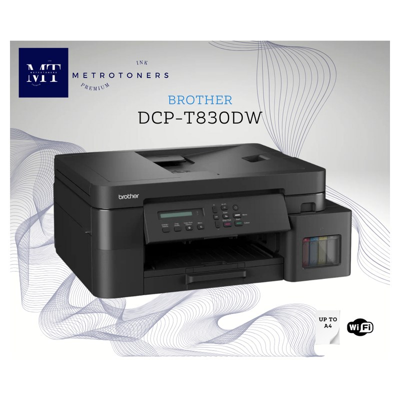 Brother InkBenefit DCP-T830DW 3-in-1 Inkjet Color Printer