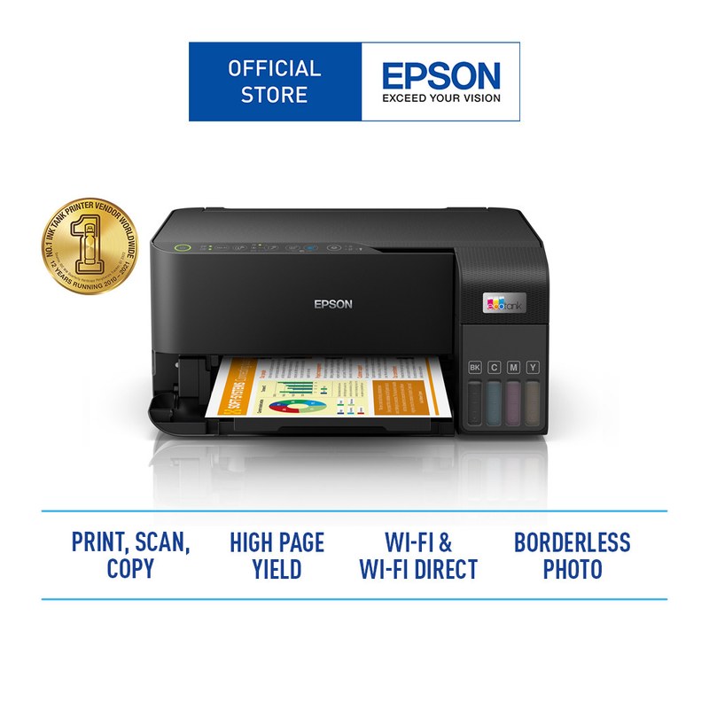 Epson EcoTank L3550 Multifunction Printer, WiFi Colour