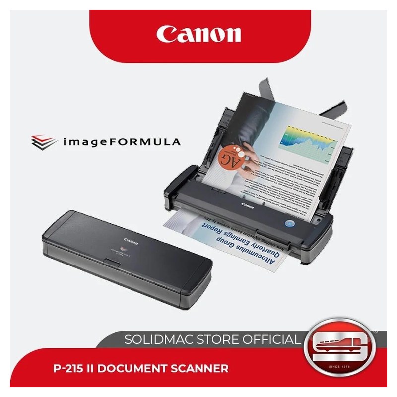 Canon imageFORMULA P-215II Mobile Document Scanner